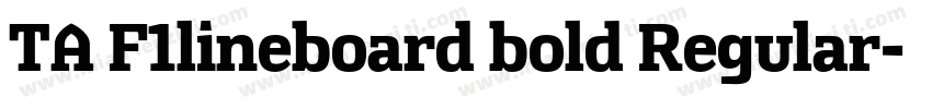 TA F1lineboard bold Regular字体转换